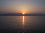Albanien om morgenen, set fra færgen på vej mod Korfu