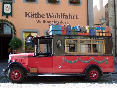 Käthe Wohlfahrts julebutik i Rothenburg ob der Tauber, Tyskland