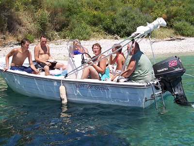 Bådtur på Korfu