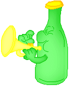 Flaske med trompet