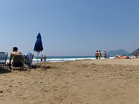 Stranden i Agios Gordis