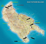 Kort over Zakynthos