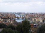 Ponte Vecchio, Firenze. Set fra pladsen 'Michelangelo'.